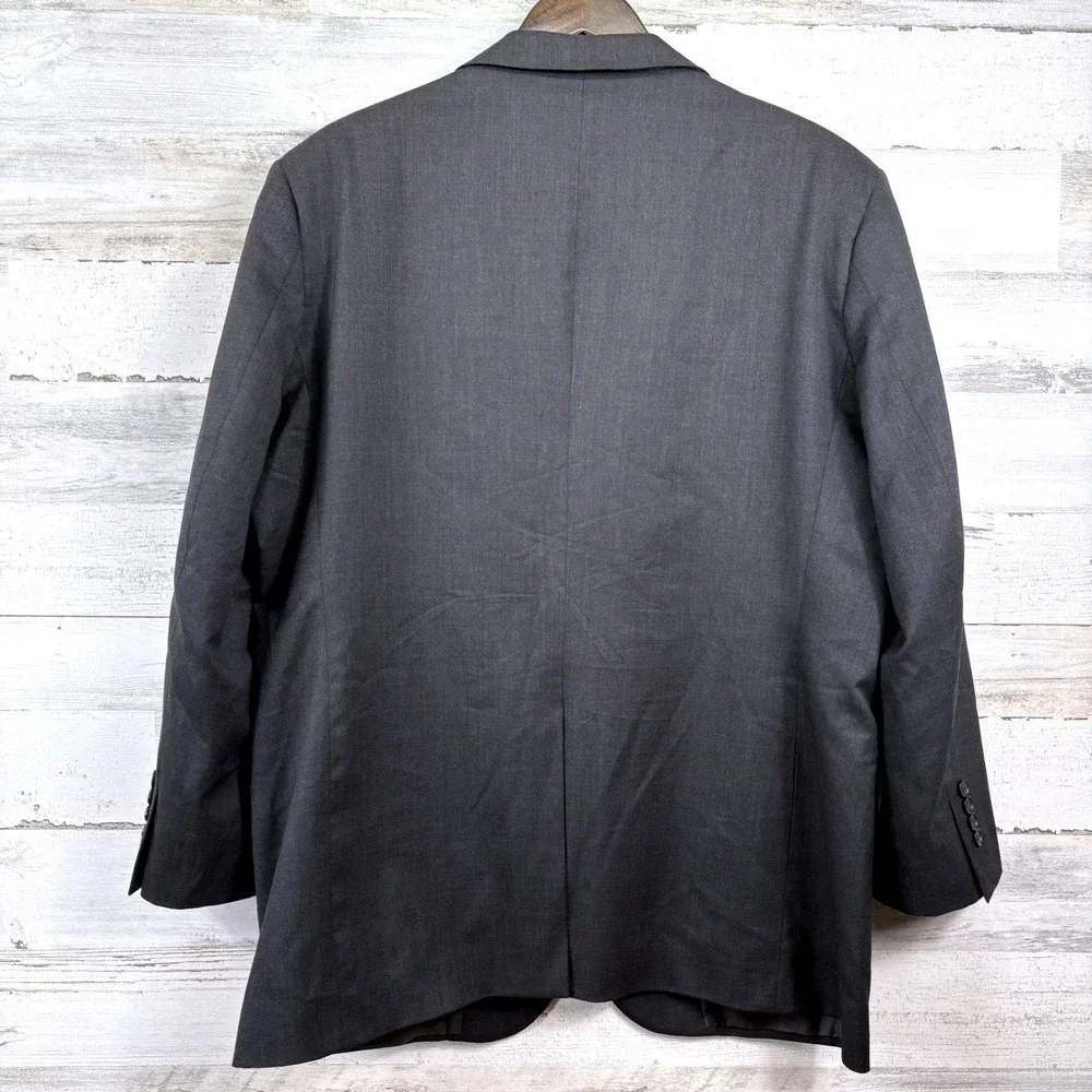 Brooks Brothers Blazer 45R Gray 1818 Madison Fit Estrato Stretch Italian Wool